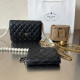 Black Casual Street Letters Patchwork Pearls Decor Bags