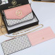 Pink Street Letters Patchwork Chains Zipper Bags