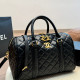 Black Casual Street Letters Patchwork Metal Accessories Trim Zipper Bags