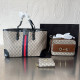 Khaki Casual Street Letters Patchwork Metal Accessories Trim Zipper Bags