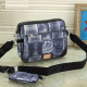 Blue Street Letters Patchwork Zipper Bags