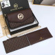 Coffee Street Letters Patchwork Chains Zipper Bags