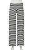 Black Casual Stripe Patchwork Backless Strapless Sleeveless Two Pieces