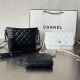 White Casual Street Letters Patchwork Zipper Bags