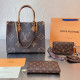 Brown Casual Street Letters Patchwork Zipper Contrast Bags