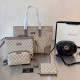 Khaki Street Daily Letters Patchwork Zipper Contrast Bags
