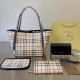Apricot Street Daily Plaid Patchwork Contrast Bags