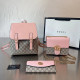 Pink Casual Street Letters Patchwork Chains Contrast Bags