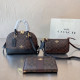 Black Brown Street Daily Letters Patchwork Zipper Contrast Bags