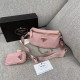 Pink Street Letters Patchwork Zipper Bags