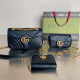 Black Casual Daily Letters Patchwork Metal Accessories Trim Texture Bags
