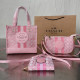 Pink Street Daily Letters Patchwork Zipper Contrast Bags