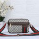 Light Khaki Street Letters Patchwork Zipper Bags