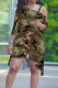 Camouflage Casual Plaid Zebra Print Splashed ink printing Irregular Contrast Sloping Shoulder Plus Size Two Pieces