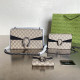 Khaki Casual Street Letters Patchwork Metal Accessories Trim Chains Bags