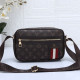 Brown Street Letters Patchwork Zipper Bags