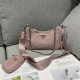 Pink Street Letters Patchwork Zipper Bags