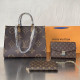 Brown Street Daily Letters Patchwork Chains Bags