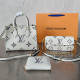 White Street Daily Letters Contrast Embossed Bags