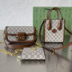Khaki Casual Daily Letters Patchwork Chains Bags