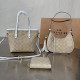 Apricot Casual Street Letters Fringed Trim Patchwork Contrast Bags