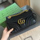 Black Casual Daily Letters Patchwork Chains Texture Bags