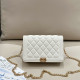 White Casual Daily Letters Patchwork Chains Bags