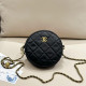Black Casual Daily Solid Color Patchwork Metal Accessories Trim Zipper Bags