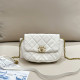 White Street Daily Solid Color Patchwork Metal Accessories Trim Texture Bags