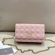 Pink Casual Street Letters Metal Accessories Trim Chains Texture Bags