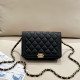 Black Casual Daily Solid Color Patchwork Metal Accessories Trim Bags