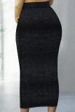 Blue Sexy Print Patchwork Skinny High Waist Positioning Print Bottoms