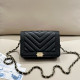 Black Casual Daily Solid Color Patchwork Metal Accessories Trim Bags