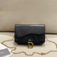 Black Casual Daily Letters Metal Accessories Trim Irregular Embossed Bags
