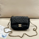Black Casual Daily Flowers Metal Accessories Trim Texture Bags
