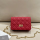 Red Casual Daily Letters Patchwork Metal Accessories Trim Embossed Bags