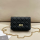 Black Casual Daily Letters Patchwork Metal Accessories Trim Embossed Bags
