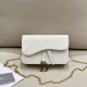 White Casual Daily Letters Metal Accessories Trim Irregular Embossed Bags