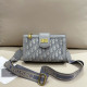 Grey Casual Daily Letters Patchwork Adjustable Bags
