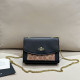 Black Casual Street Letters Patchwork Chains Contrast Bags