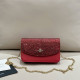 Red Daily Celebrities Letters Metal Accessories Trim Chains Sequined Bags