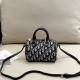 Black Casual Daily Letters Zipper Contrast Bags
