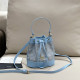 Blue Casual Daily Letters Draw String Patchwork Contrast Bags