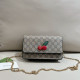 Khaki Daily Letters Patchwork Chains Bags