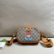 Yellow Street Daily Graffiti Print Letters Patchwork Contrast Bags