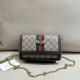 Brown Casual Street Letters Patchwork Chains Contrast Bags
