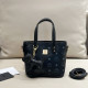 Black Casual Daily Letters Patchwork Metal Accessories Trim Bags