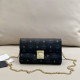 Black Casual Daily Letters Patchwork Chains Bags