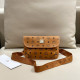 Orange Casual Daily Letters Patchwork Metal Accessories Trim Bags