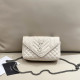 White Casual Daily Solid Color Metal Accessories Trim Chains Bags